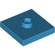 Plaatje in Gallery viewer laden, LEGO® los onderdeel Plaat Aangepast Donker Azuurblauw 87580