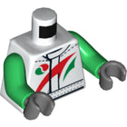 LEGO® los onderdeel Lijf met Motief Wit 973pb1373c01