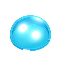Plaatje in Gallery viewer laden, LEGO® los onderdeel Cilinder Doorzichtig Lichtblauw 86500