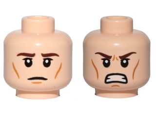LEGO® los onderdeel Hoofd in kleur Lichte Noga 3626cpb0812