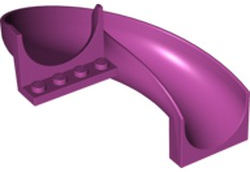 LEGO® los onderdeel Glijbaan in kleur Magenta 11267