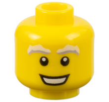 Plaatje in Gallery viewer laden, LEGO® los onderdeel Hoofd in kleur Geel 3626cpb0798