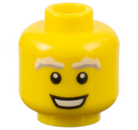 LEGO® los onderdeel Hoofd in kleur Geel 3626cpb0798