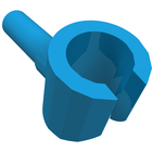 LEGO® los onderdeel Lijf Accessoire Donker Azuurblauw 983