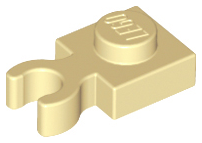 Plaatje in Gallery viewer laden, LEGO® los onderdeel Plaat Aangepast in kleur Geelbruin 4085d