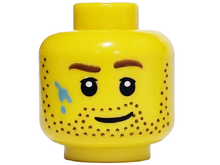 Plaatje in Gallery viewer laden, LEGO® los onderdeel Hoofd in kleur Geel 3626pb0913