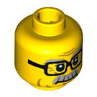 LEGO® los onderdeel Hoofd in kleur Geel 3626pb0924