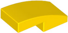 LEGO® los onderdeel Dakpan Gebogen in kleur Geel 11477