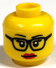 Plaatje in Gallery viewer laden, LEGO® los onderdeel Hoofd in kleur Geel 3626pb0912