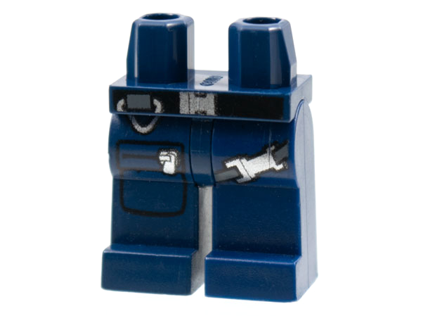 LEGO® onderdeel Benen met Motief Donkerblauw 970c00pb0225