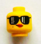 Plaatje in Gallery viewer laden, LEGO® los onderdeel Hoofd in kleur Geel 3626bpb0918