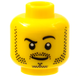 LEGO® los onderdeel Hoofd in kleur Geel 3626pb0653