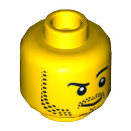 LEGO® los onderdeel Hoofd in kleur Geel 3626pb0653