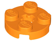 Plaatje in Gallery viewer laden, LEGO® los onderdeel Plaat Rond in kleur Oranje 4032