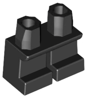 LEGO® los onderdeel Benen Aangepast in kleur Zwart 41879
