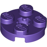 LEGO® los onderdeel Plaat Rond in kleur Donkerpaars 4032