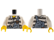 Plaatje in Gallery viewer laden, LEGO® los onderdeel Lijf met Motief Wit 973pb0988c01