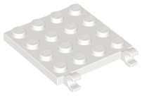 LEGO® los onderdeel Plaat Aangepast in kleur Wit 11399