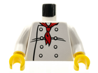 LEGO® los onderdeel Lijf met Motief in kleur Wit 973px4c01