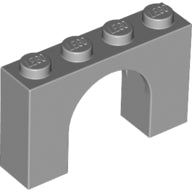 Plaatje in Gallery viewer laden, LEGO® los onderdeel Steen Boog Licht Blauwachtig Grijs 6182