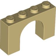 Plaatje in Gallery viewer laden, LEGO® los onderdeel Steen Boog in kleur Geelbruin 6182