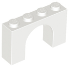 LEGO® los onderdeel Steen Boog in kleur Wit 6182