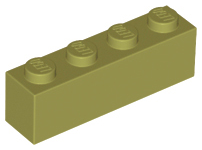 LEGO® los onderdeel Steen in kleur Olijfgroen 3010
