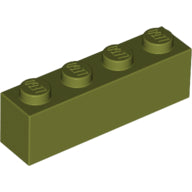 Plaatje in Gallery viewer laden, LEGO® los onderdeel Steen in kleur Olijfgroen 3010