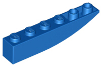 Plaatje in Gallery viewer laden, LEGO® los onderdeel Dakpan Gebogen in kleur Blauw 42023