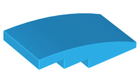 LEGO® los onderdeel Dakpan Gebogen Donker Azuurblauw 93606