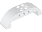LEGO® los onderdeel Dakpan Gebogen in kleur Wit 11290