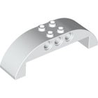 LEGO® los onderdeel Dakpan Gebogen in kleur Wit 11290