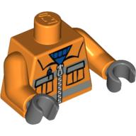 LEGO® los onderdeel Lijf met Motief Oranje 973pb0263c02