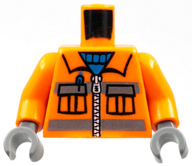 LEGO® los onderdeel Lijf met Motief Oranje 973pb0263c02