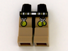 LEGO® los onderdeel Benen met Motief Zwart 970c69pb04
