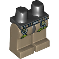 Plaatje in Gallery viewer laden, LEGO® los onderdeel Benen met Motief Zwart 970c69pb04