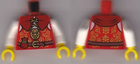 LEGO® los onderdeel Lijf met Motief Rood 973pb1033c01