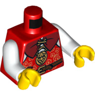 Plaatje in Gallery viewer laden, LEGO® los onderdeel Lijf met Motief Rood 973pb1033c01