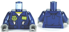 LEGO® los onderdeel Lijf met Motief Donkerblauw 973pb0989c01