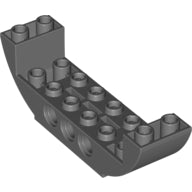 Plaatje in Gallery viewer laden, LEGO® Dakpan Gebogen Donker Blauwachtig Grijs 11301