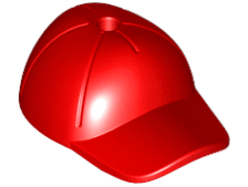 LEGO® los onderdeel Hoofddeksels in kleur Rood 11303