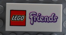 Plaatje in Gallery viewer laden, LEGO® los onderdeel Tegel met Motief Wit 87079pb0133