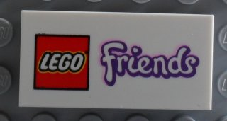LEGO® los onderdeel Tegel met Motief Wit 87079pb0133