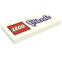 Plaatje in Gallery viewer laden, LEGO® los onderdeel Tegel met Motief Wit 87079pb0133