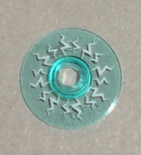 Plaatje in Gallery viewer laden, LEGO® Schaal met Motief Doorzichtig Lichtblauw 4740pb008