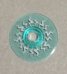 LEGO® Schaal met Motief Doorzichtig Lichtblauw 4740pb008