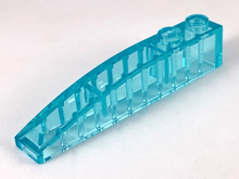 Plaatje in Gallery viewer laden, LEGO® onderdeel Dakpan Gebogen Doorzichtig Lichtblauw 42022