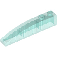 Plaatje in Gallery viewer laden, LEGO® onderdeel Dakpan Gebogen Doorzichtig Lichtblauw 42022