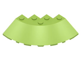 LEGO® los onderdeel Steen Rond in kleur Limoen 95188