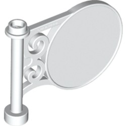 LEGO® los onderdeel Verkeersbord in kleur Wit 13459